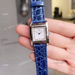 Best Replica Hermes Cape Cod 23mm Quartz Watches Blue Leather Band